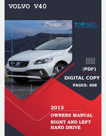 volvo v40 2013 owners manual